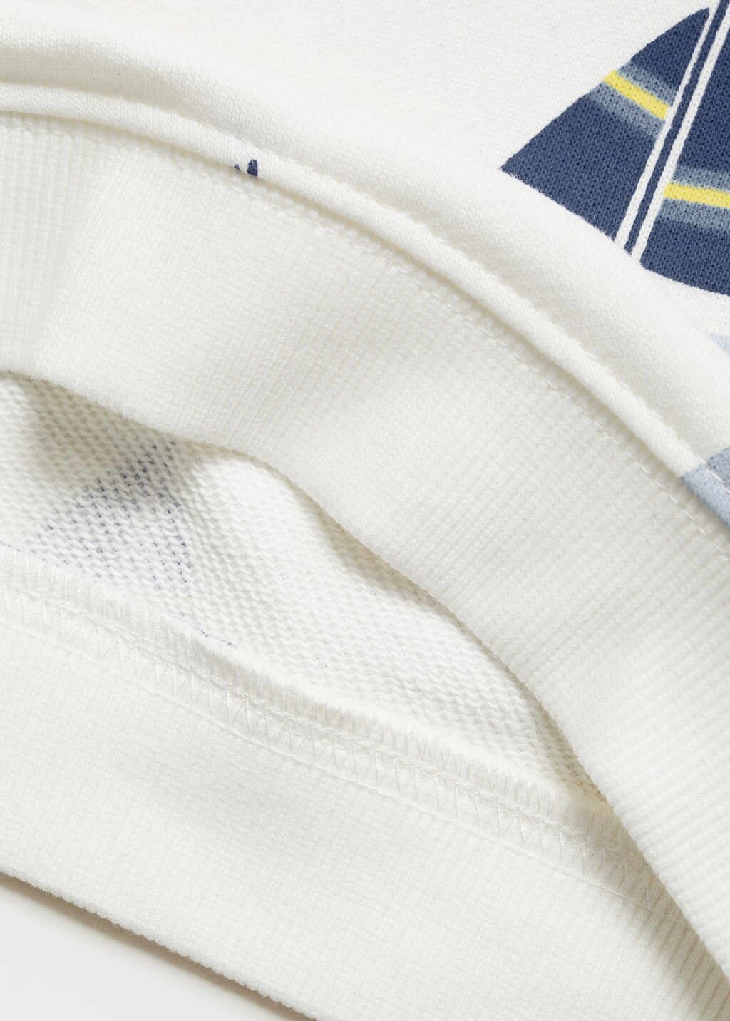 Printed cotton sweatshirt - Off White