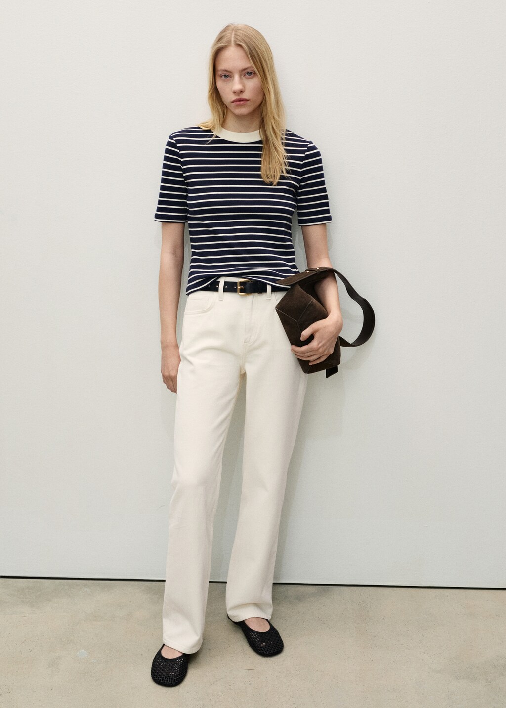 Matilda medium-rise straight-fit jeans - Black denim