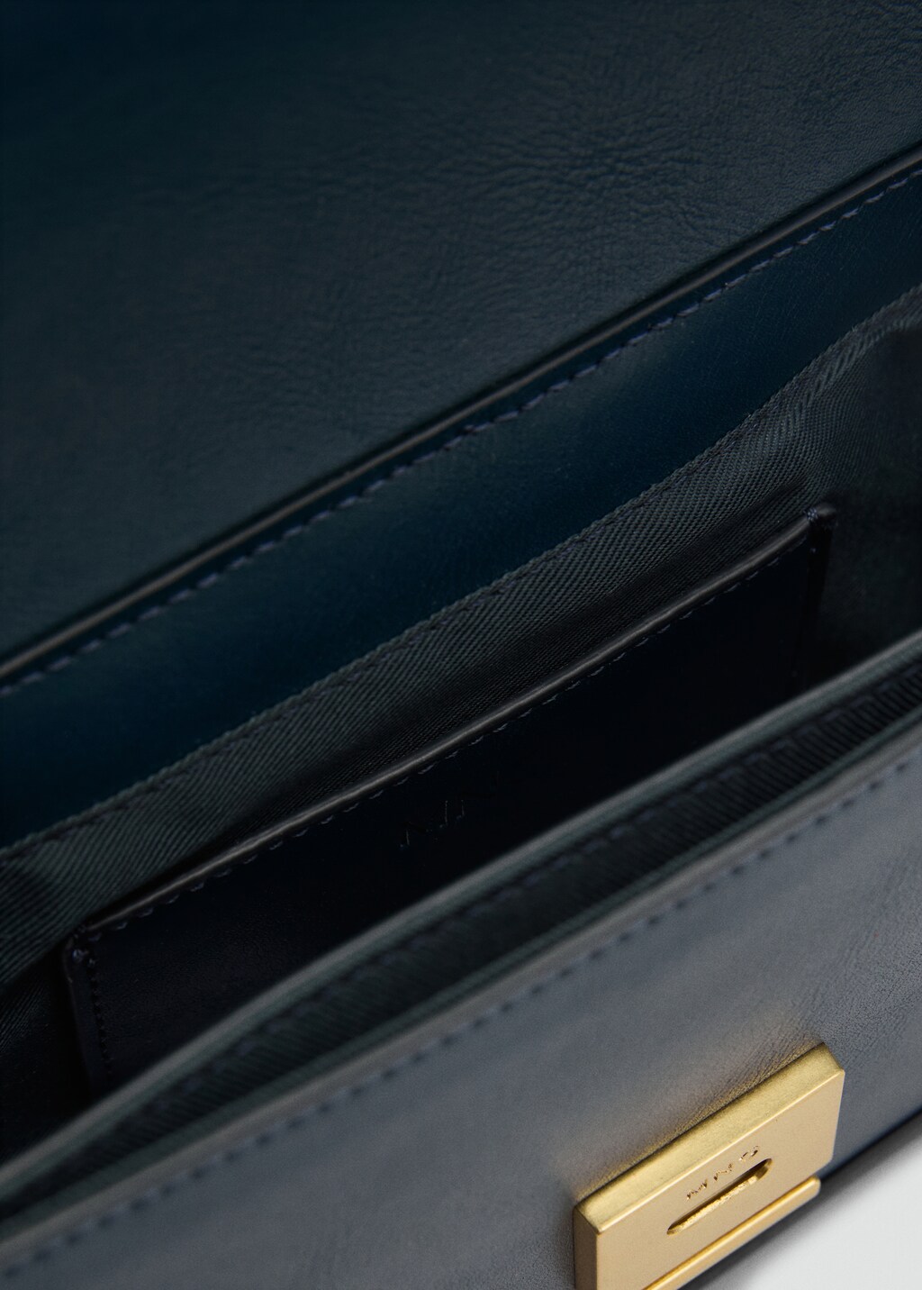 Shoulder bag with metal closure - Grey