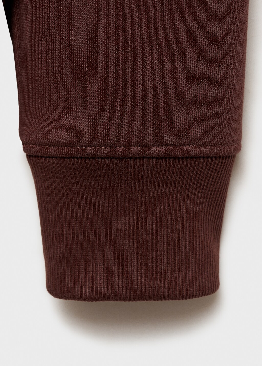 Regular-fit cotton polo sweatshirt - Burgundy