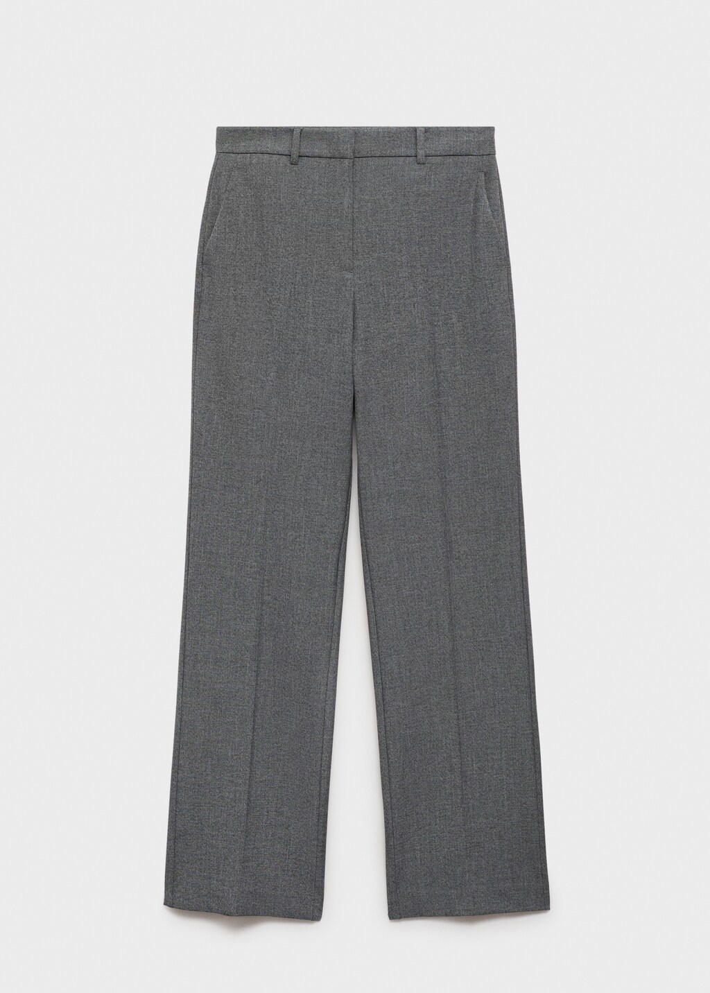 Straight mid-rise trousers - Khaki