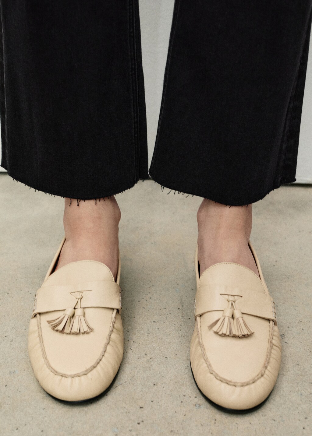 Sienna waxed flared cropped jeans - Black