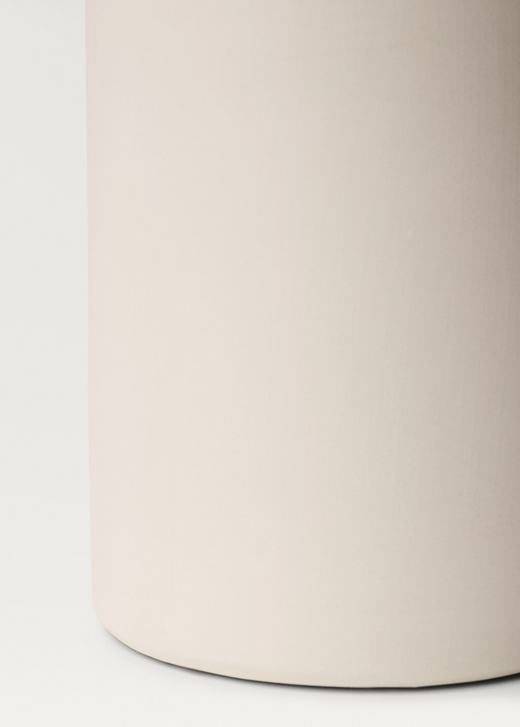 Medium crackle-glaze earthenware vase - White