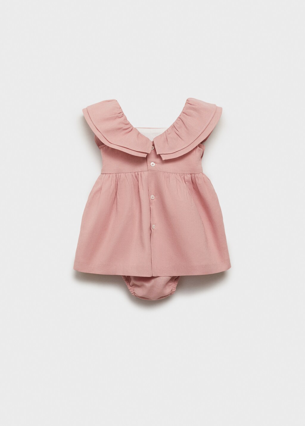 Linen dress and nappy cover - Pink