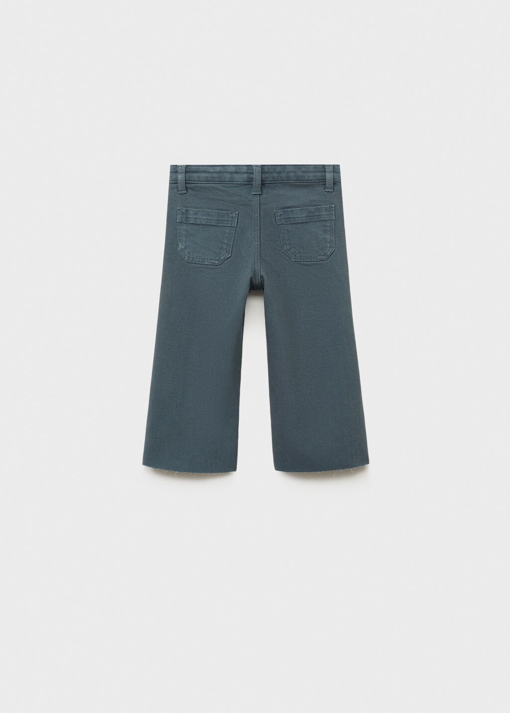 Seamless jeans with frayed hem - Sky Blue