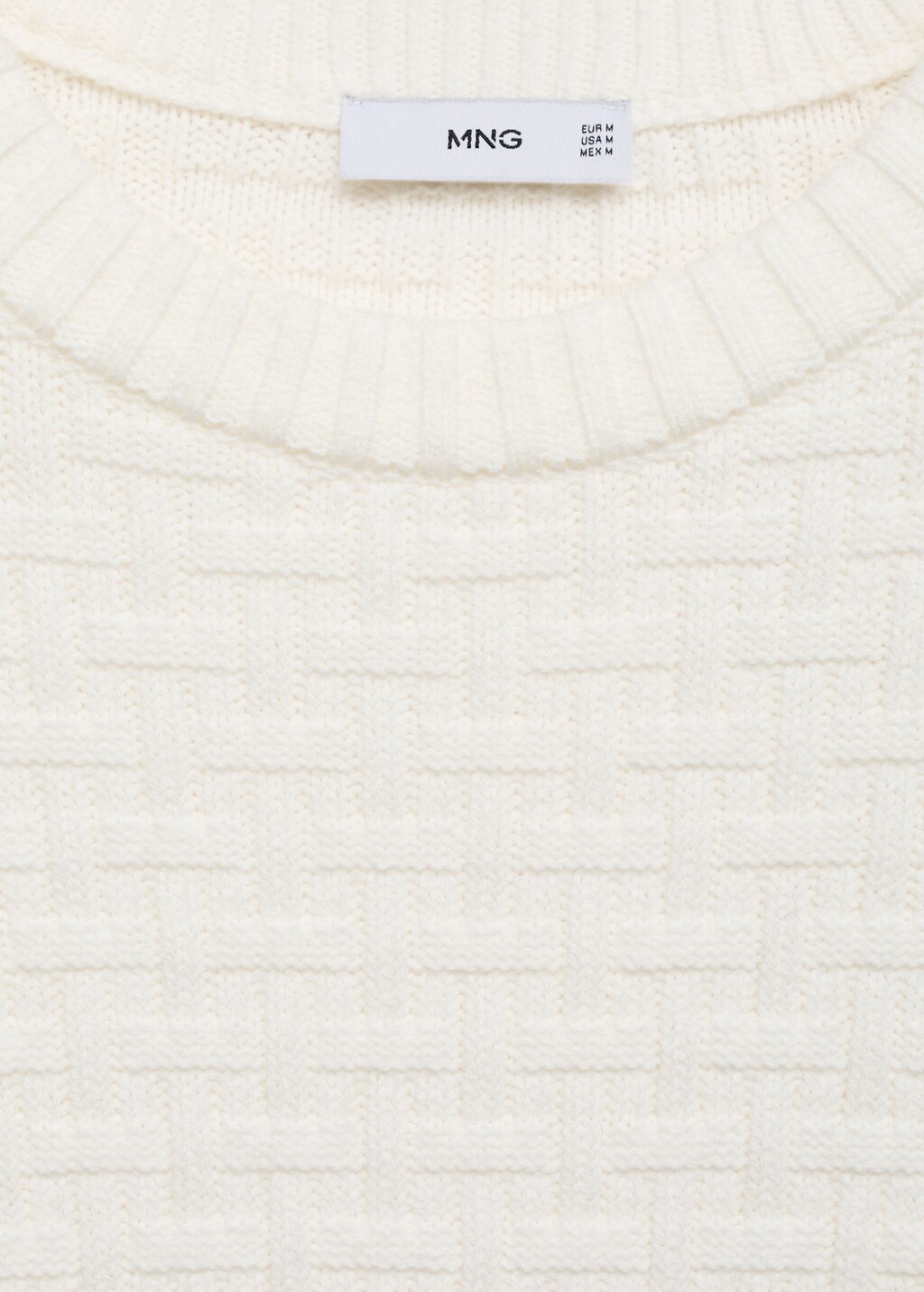 Crossed knit sweater - Sand