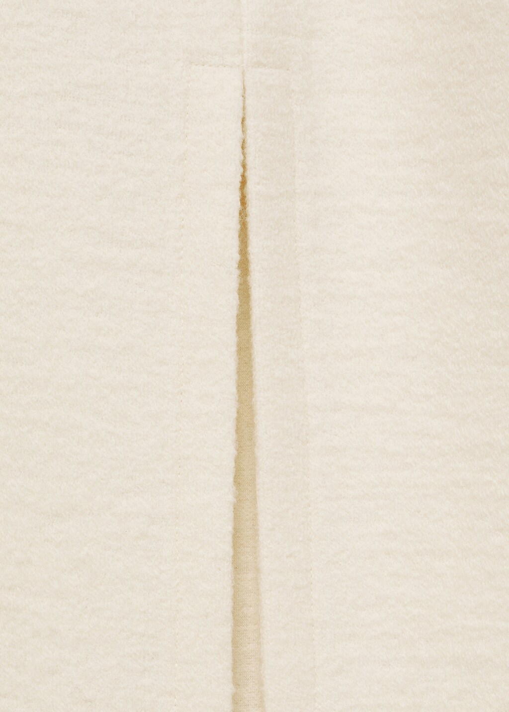 Wool-blend midi-skirt - Ecru