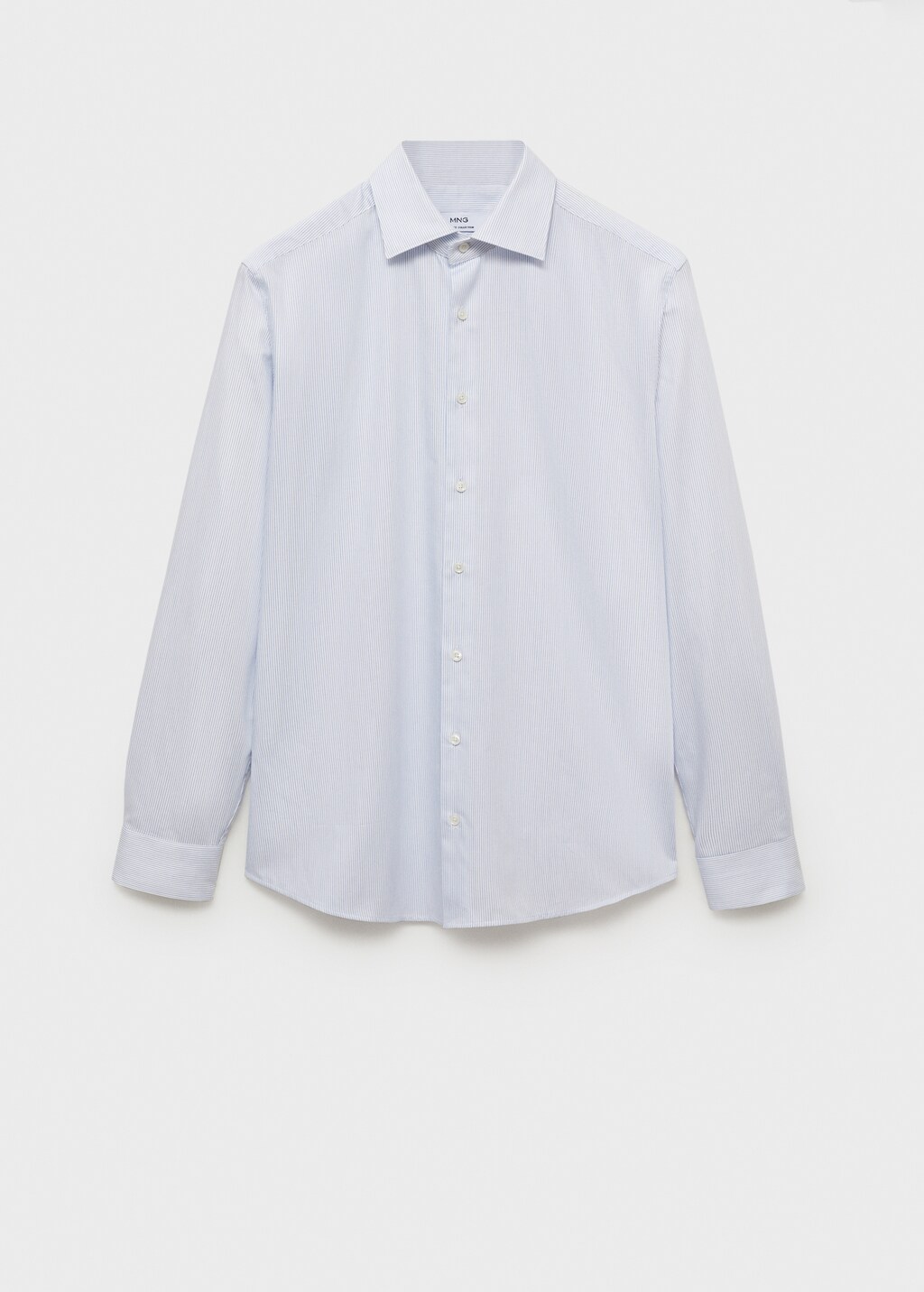 100% cotton striped suit shirt - Grey