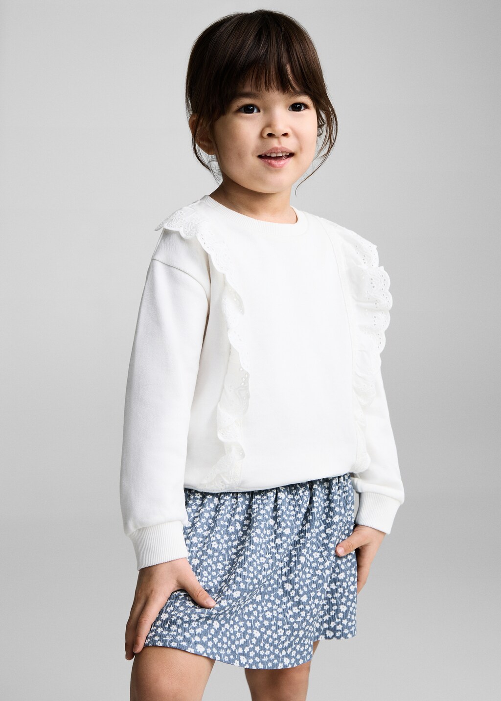 Short pleated skirt - Blue