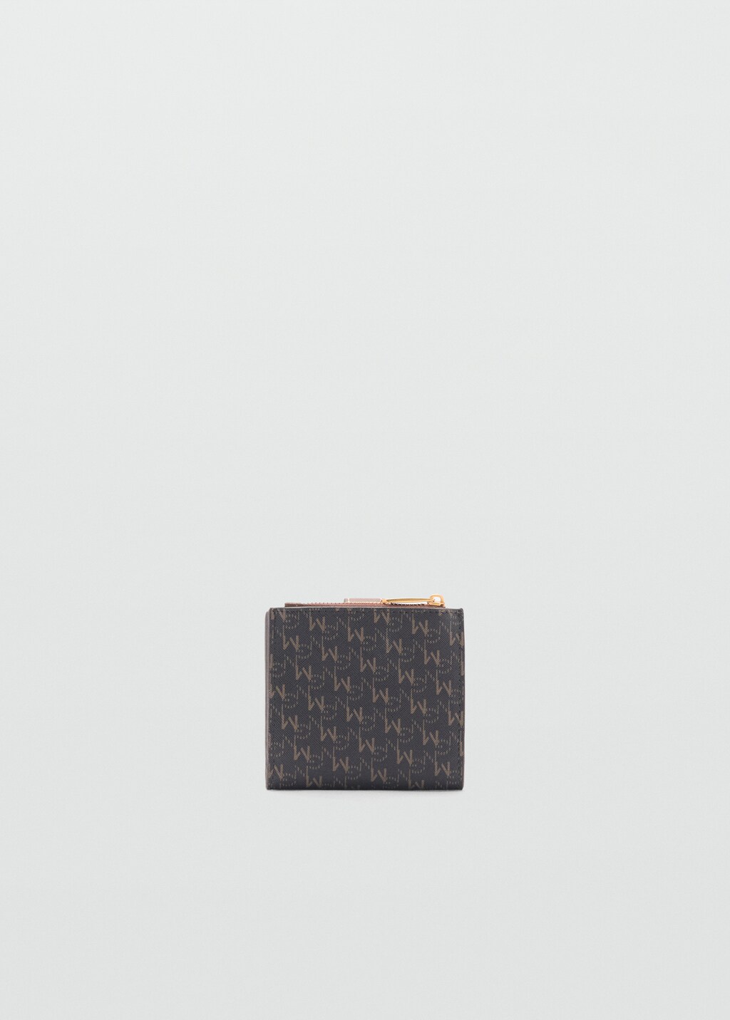 Wallet with printed logo - Brown