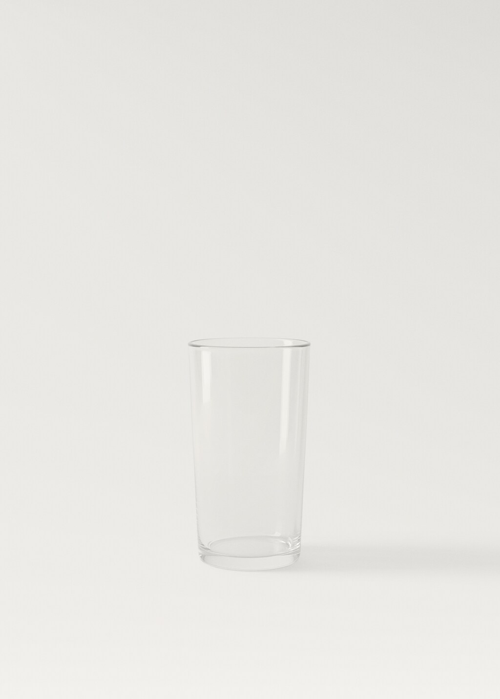 Large plain glass soda tumbler - Ice Grey