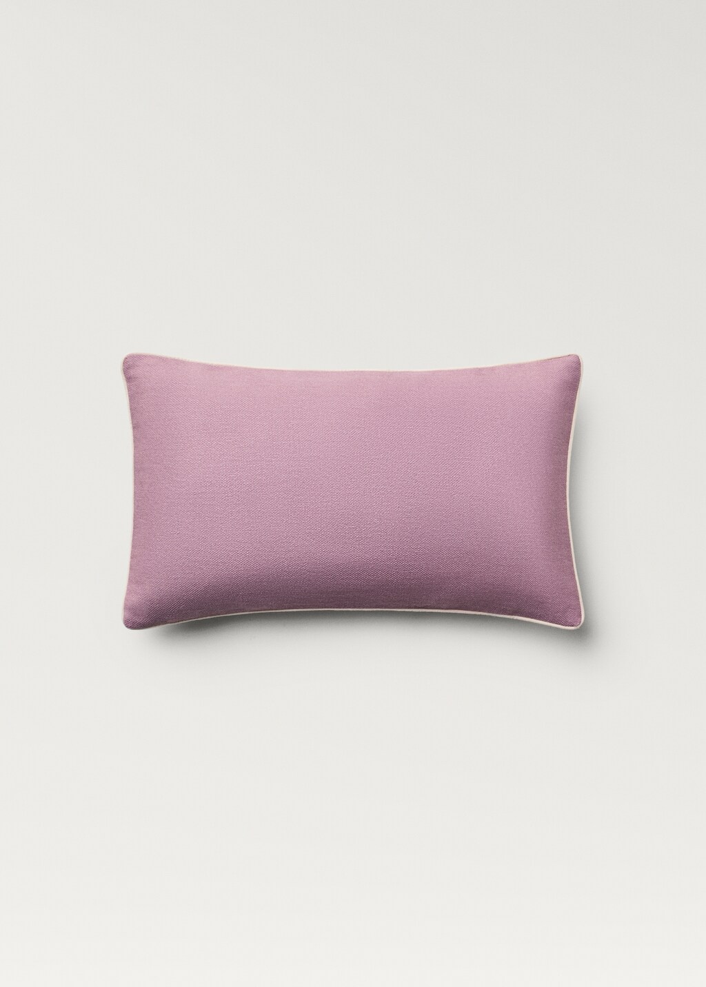 Cushion cover with overlock trim, 30x50 cm - Mint Green