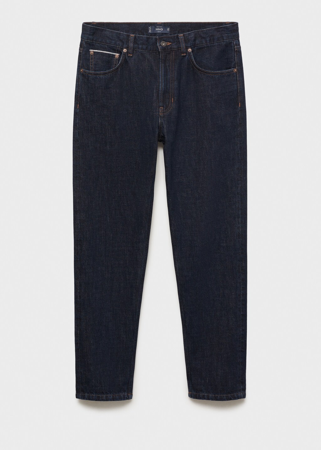 Tapered-fit selvedge jeans - Off White