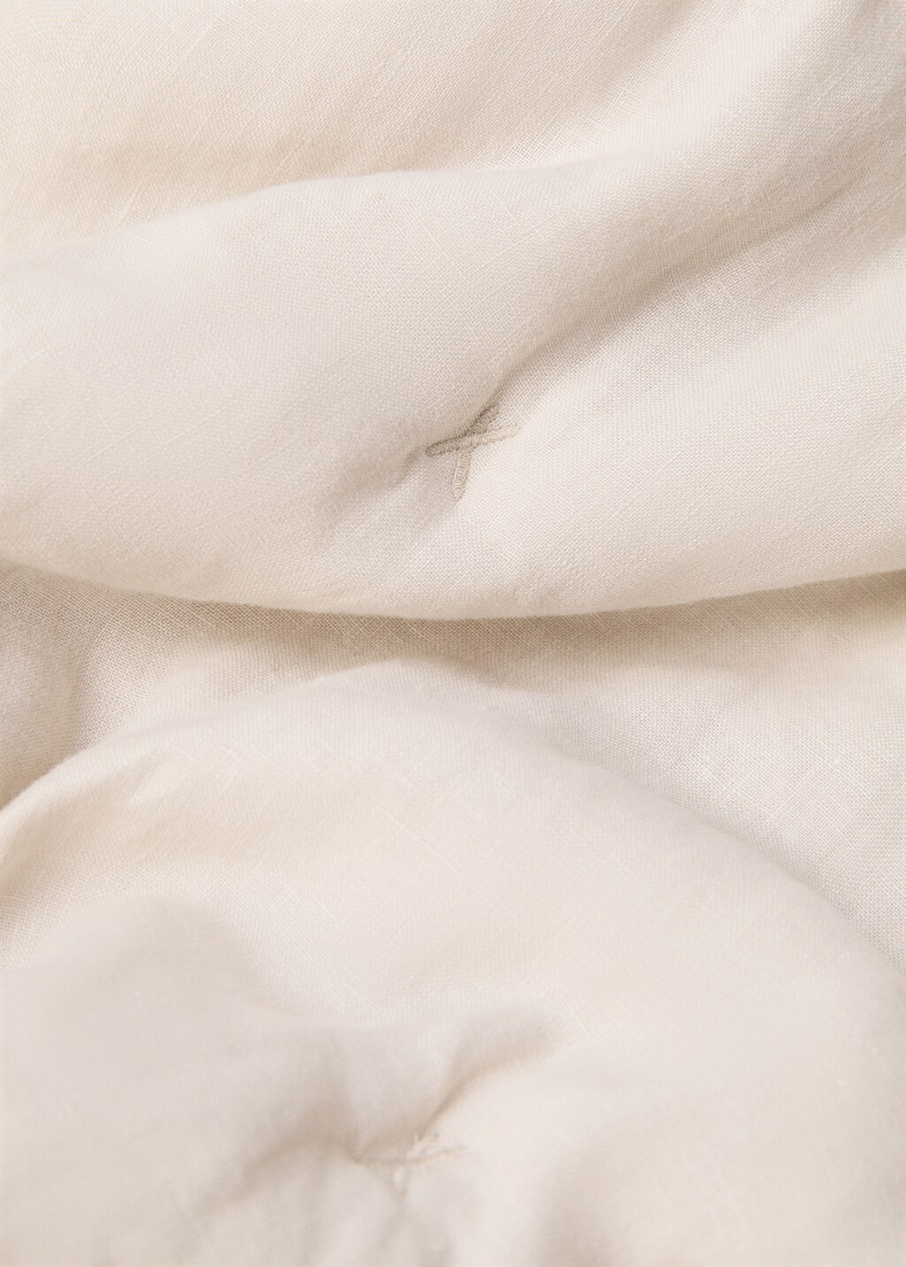 Linen quilt - White