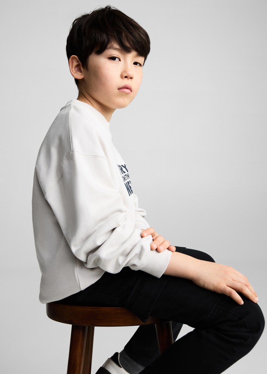 Straight cargo trousers - Sand