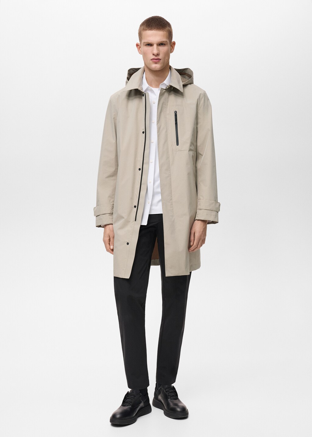 COOLMAX® technology waterproof parka - Sand