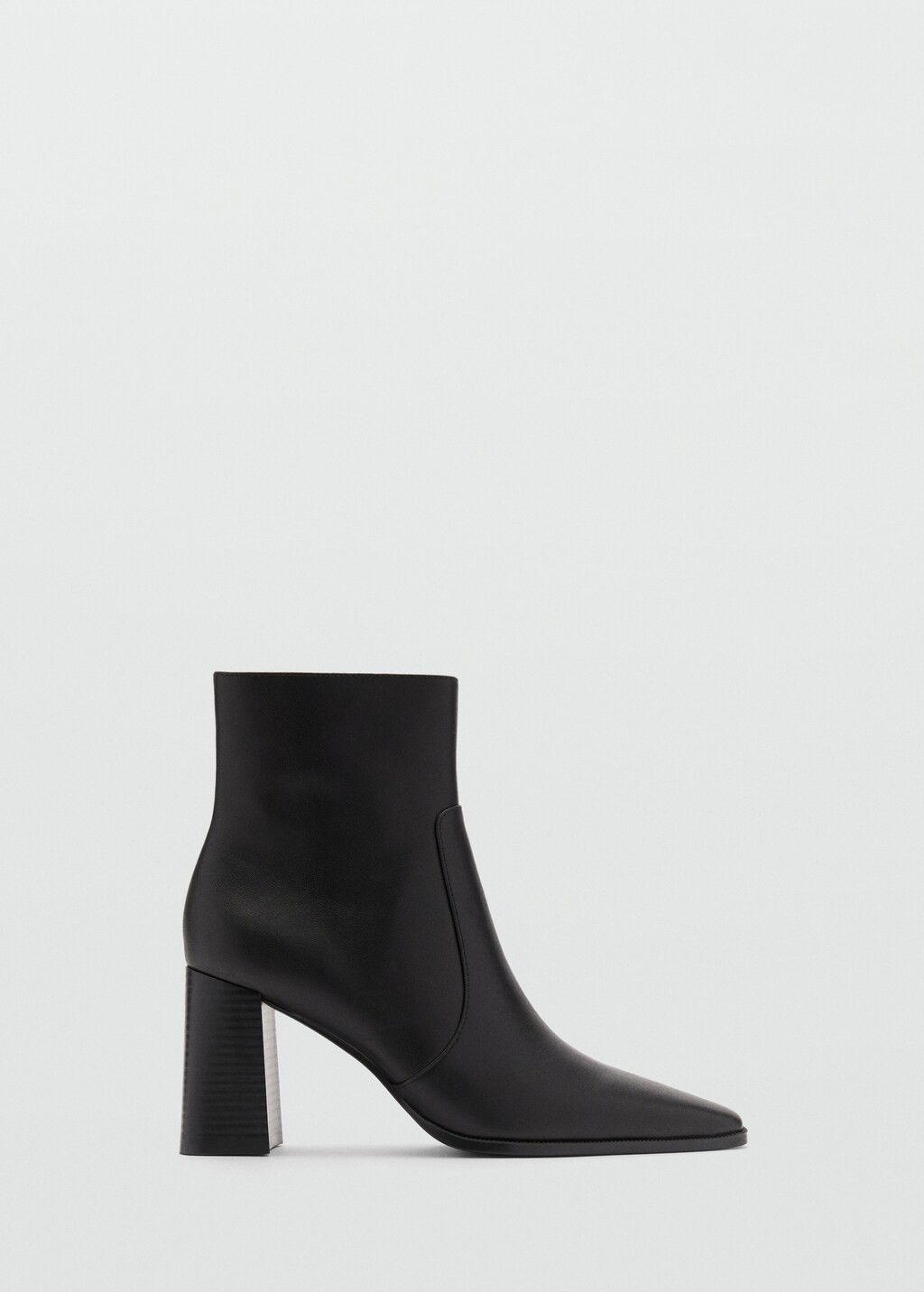 Leather heeled boots - Black