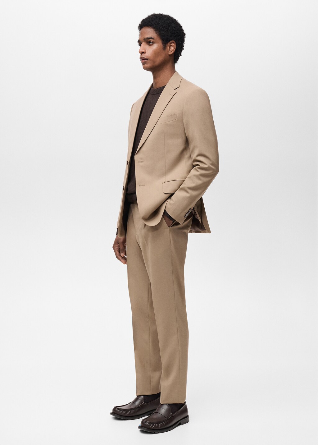 Turin 100% wool suit jacket - Dark Navy