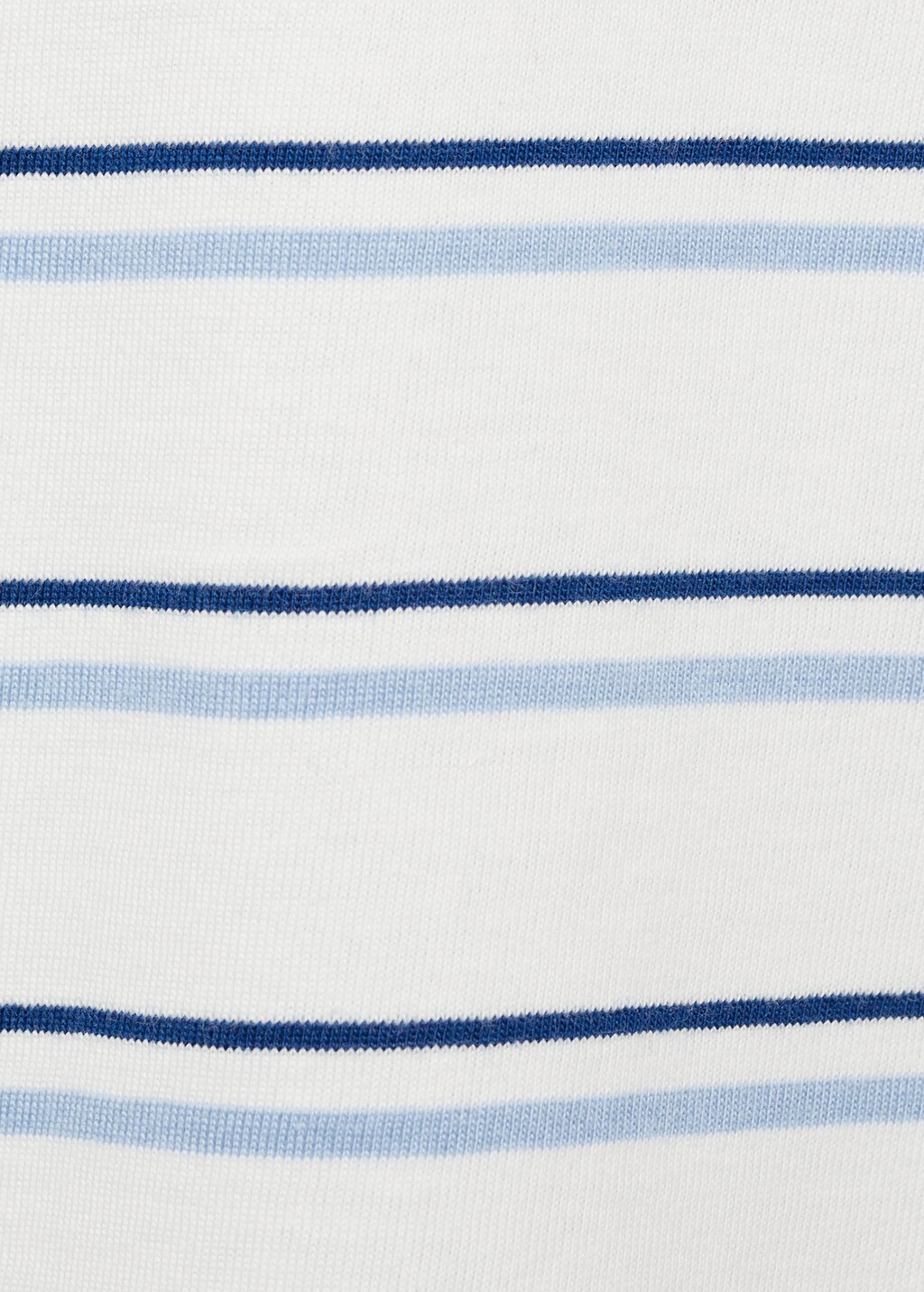 Striped cotton T-shirt - Blue