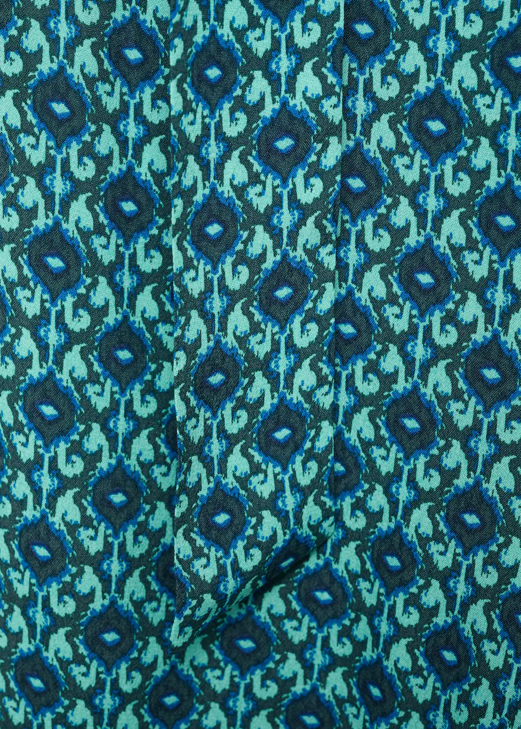 Long printed jumpsuit - Turquoise