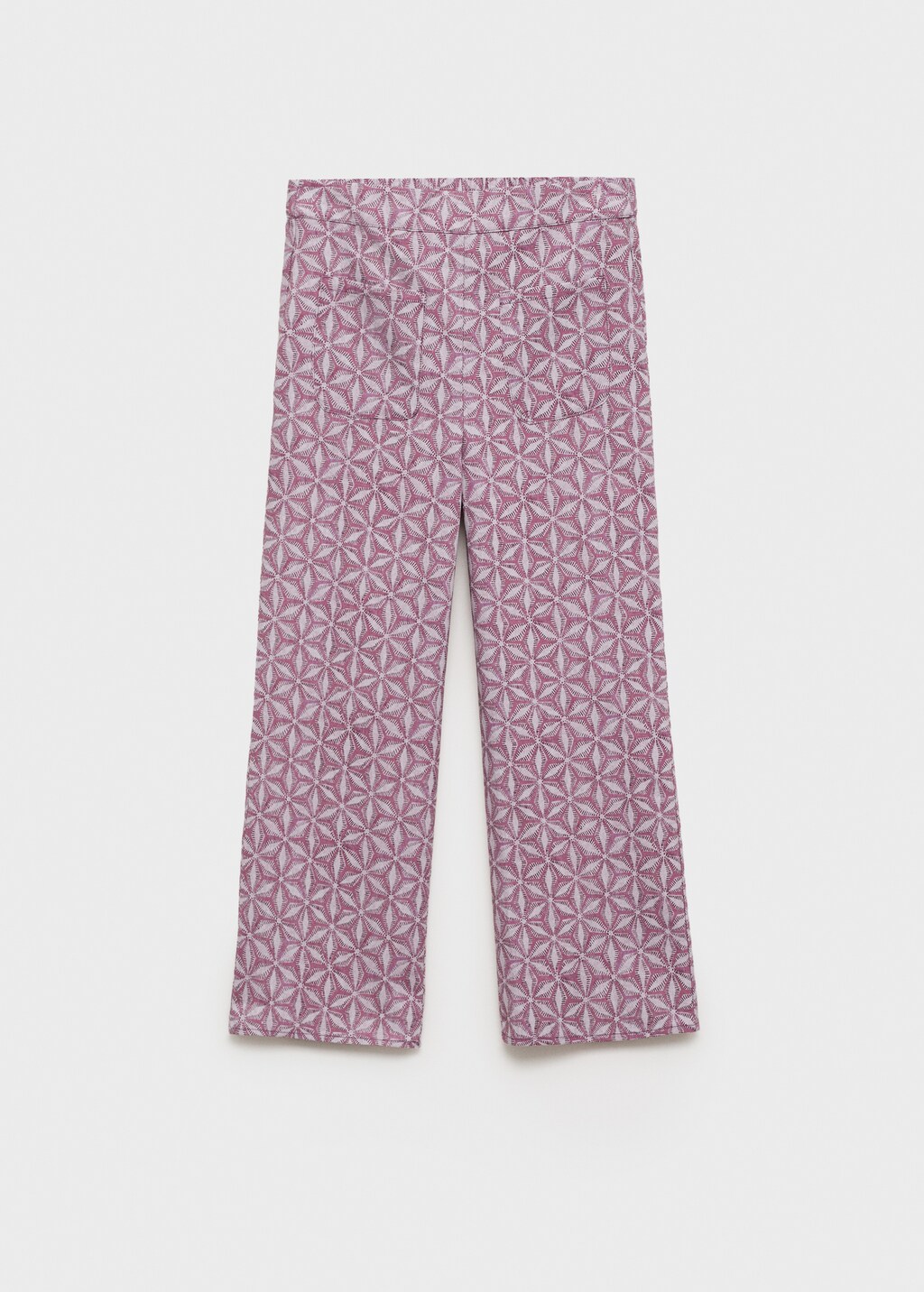 Printed pocket trousers - Pink