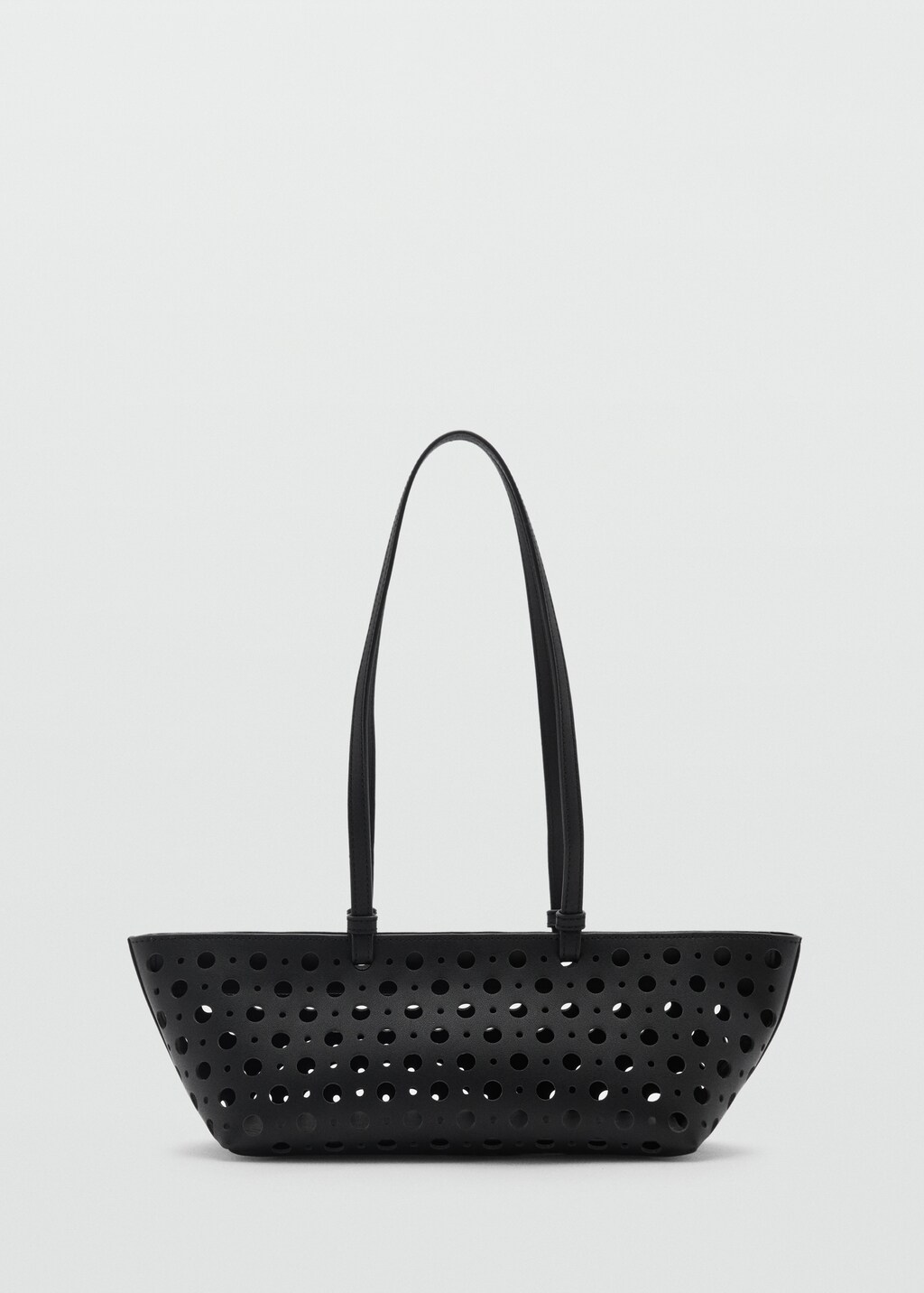Die-cut shoulder bag - Black