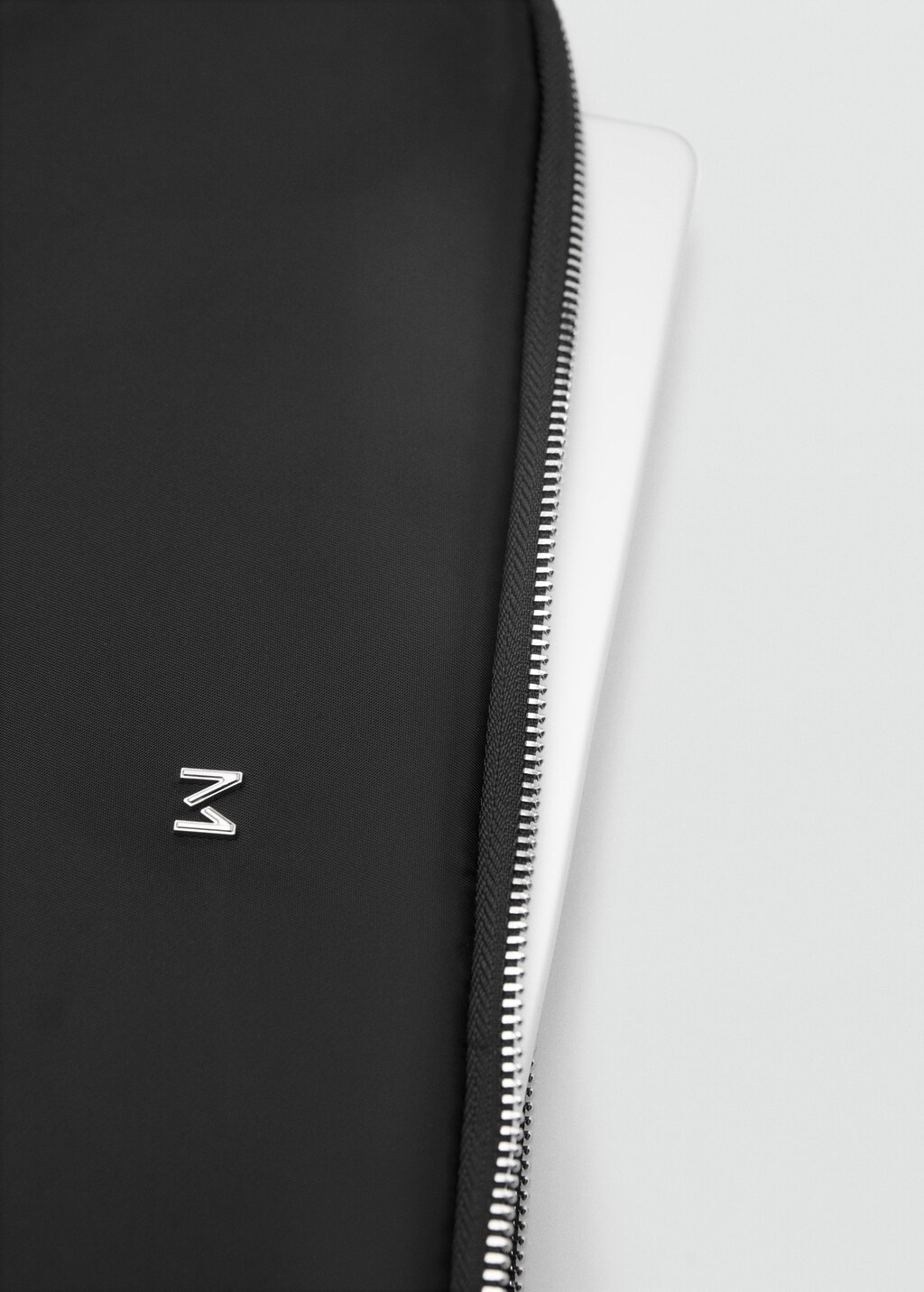 Nylon laptop case - Silver