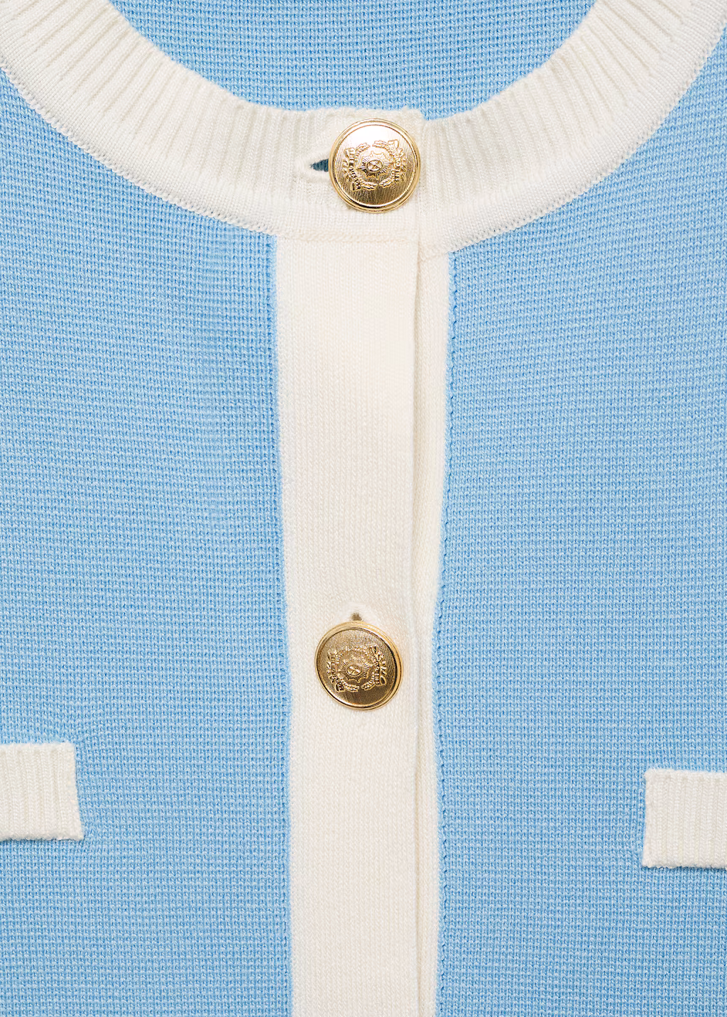 Knitted waistcoat with contrast piping - Black