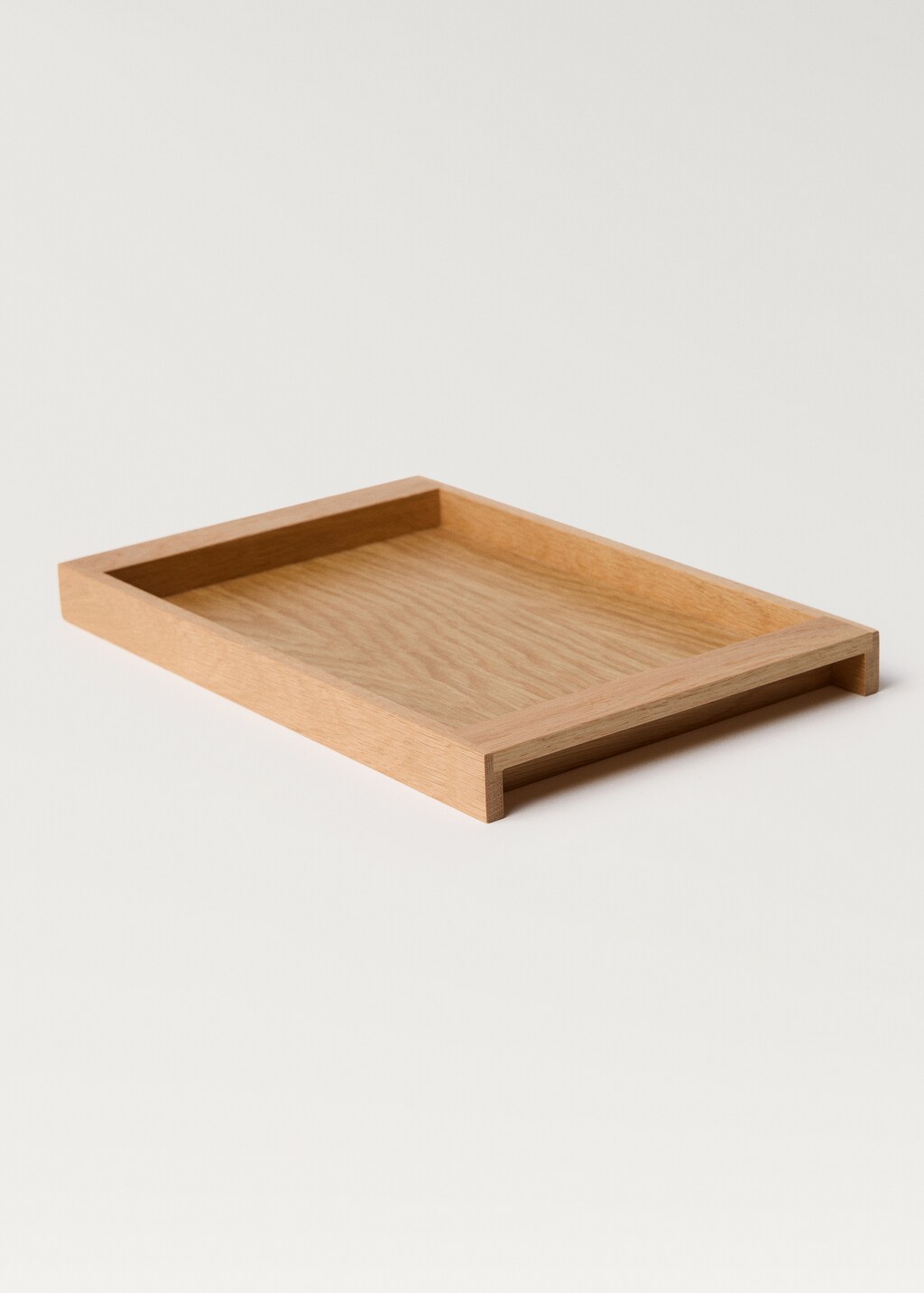 Medium rectangular wooden tray - Brown