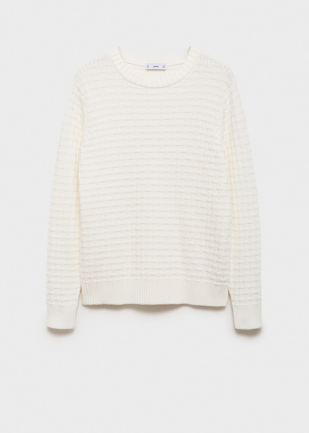 Crossed knit sweater - Sand