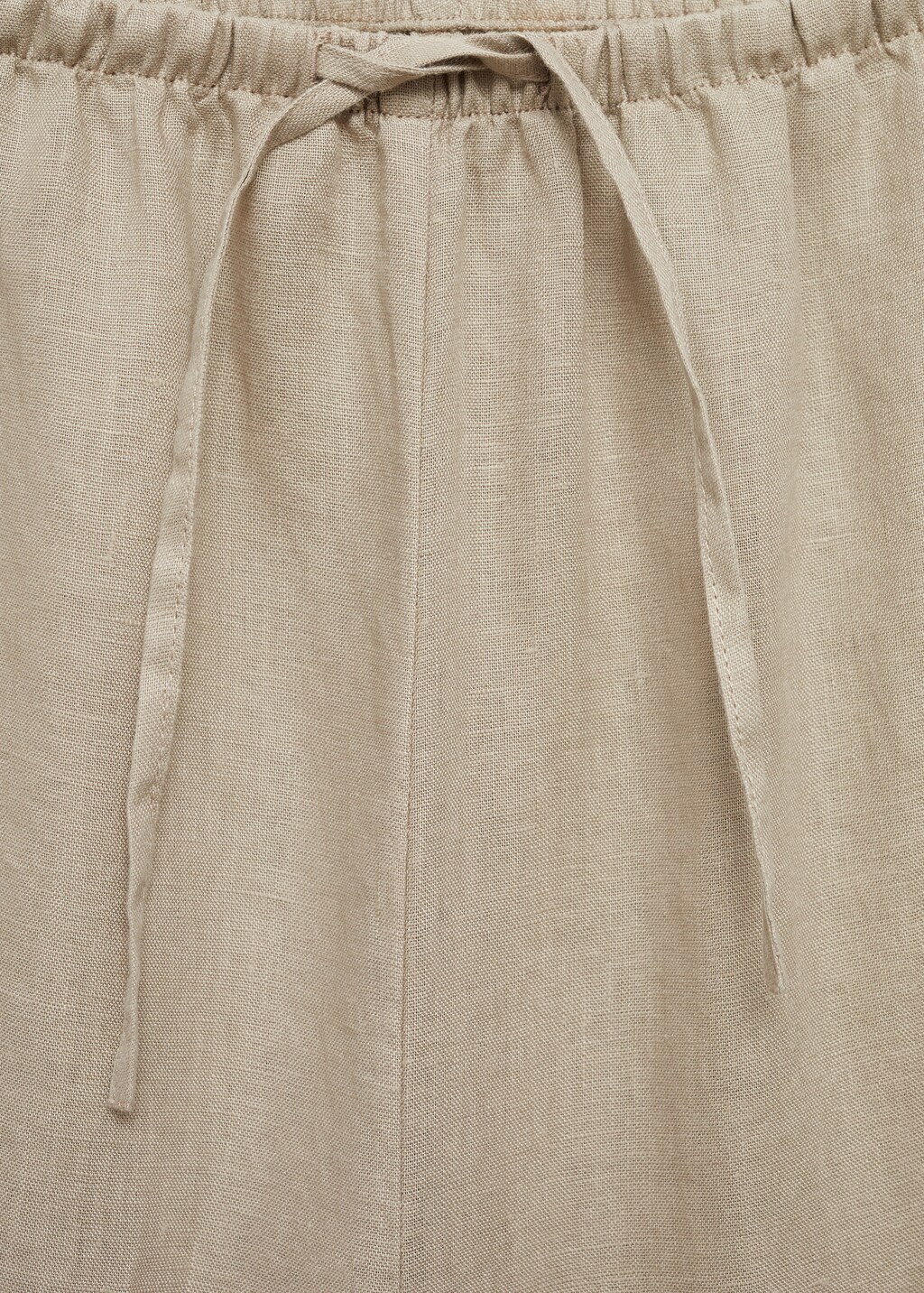 Linen-blend trousers - Sand