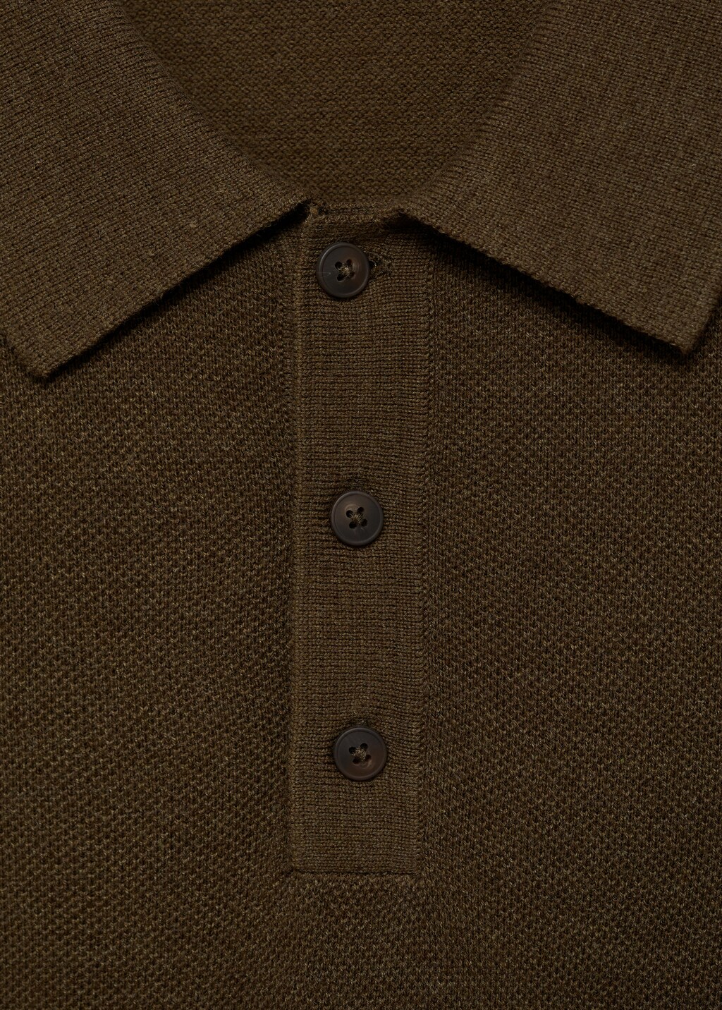 Structured knitted slim-fit polo shirt - Sky Blue