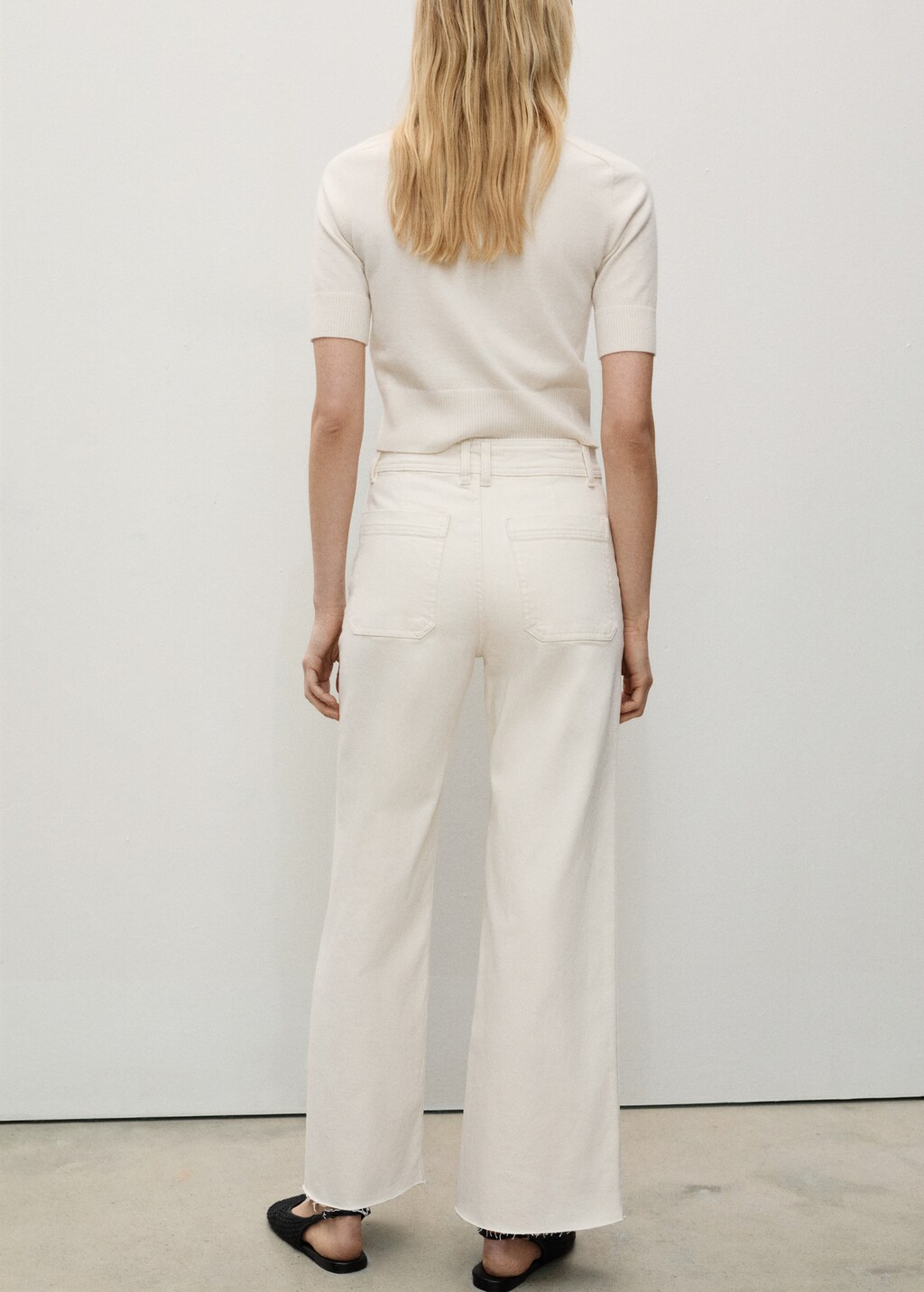 Catherin culotte high-rise jeans - Black denim