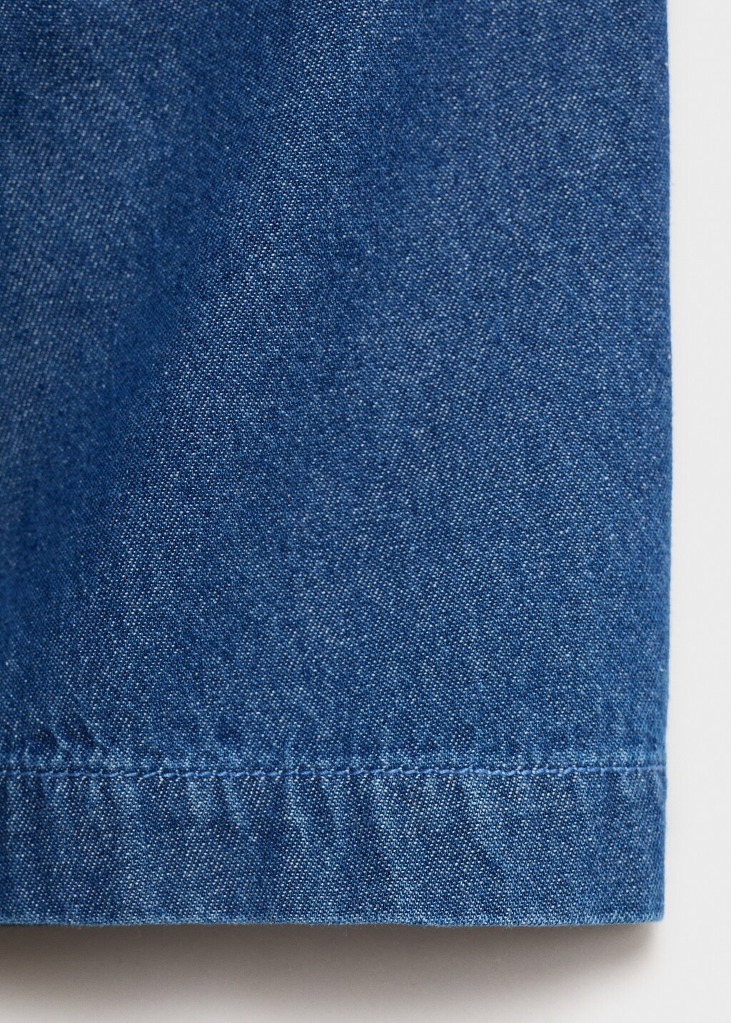 Cropped denim shirt - Medium Blue