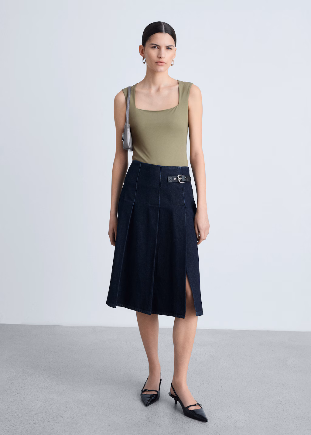 Square-neck strappy top - Off White