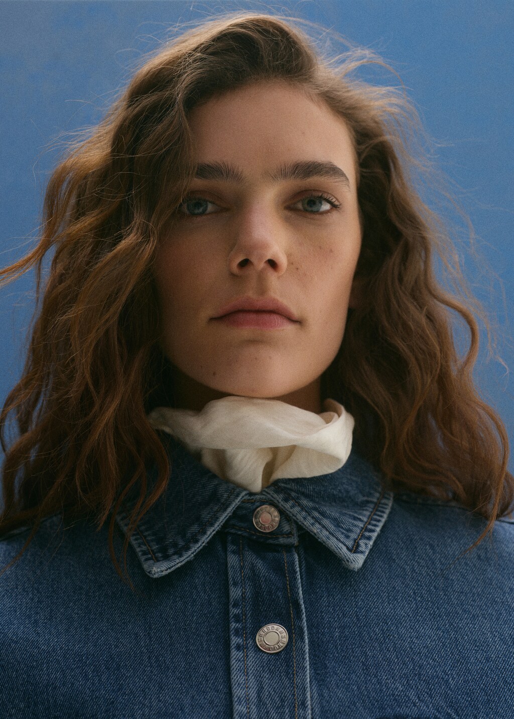 Denim overshirt pockets - Medium Blue