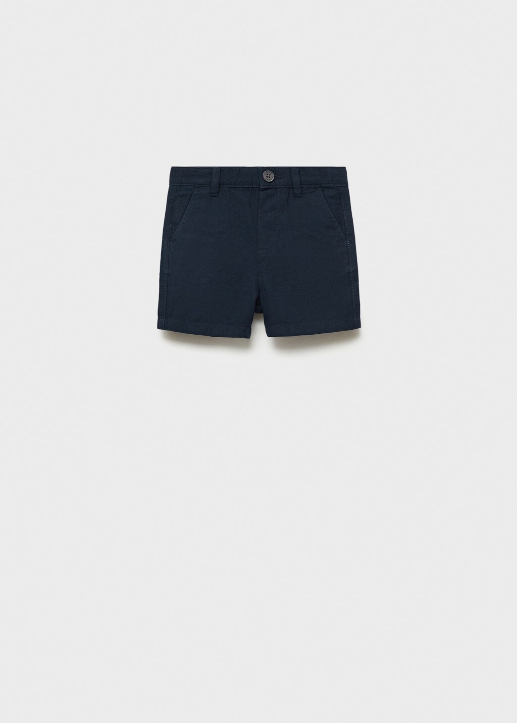 Linen-cotton blend Bermuda short - Sand