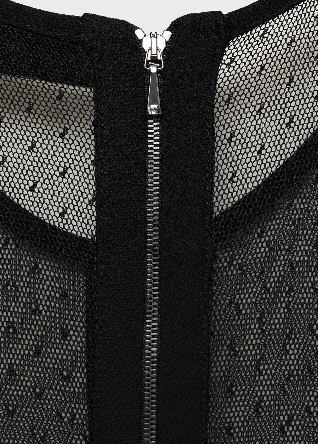 Two-tone panel dress - Off White