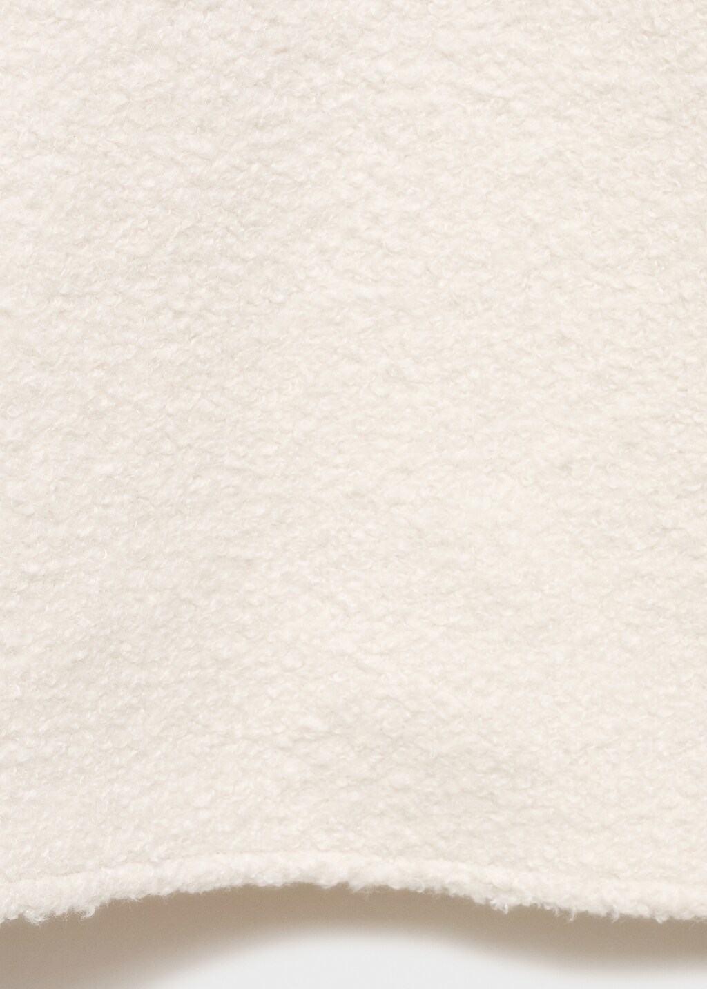 Bouclé midi-skirt - Ecru