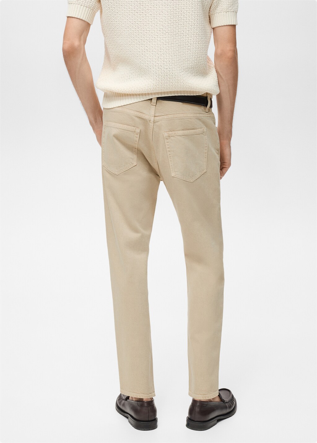 Ben tapered cropped jeans - Medium Brown