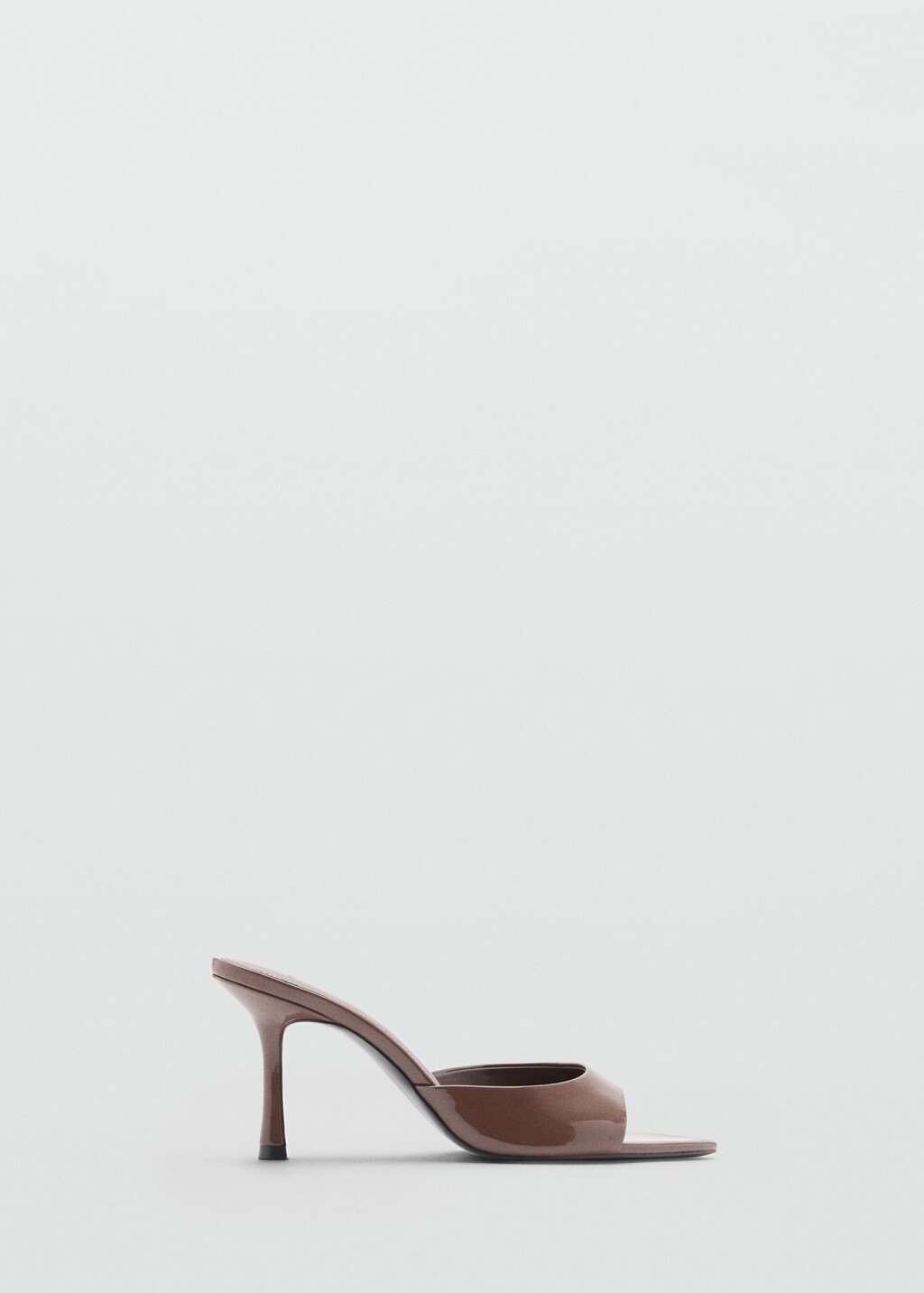 Metallic-effect heeled sandals - Copper