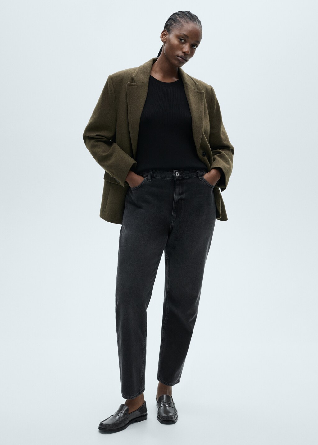 Mom2000 high-rise jeans - Medium Blue