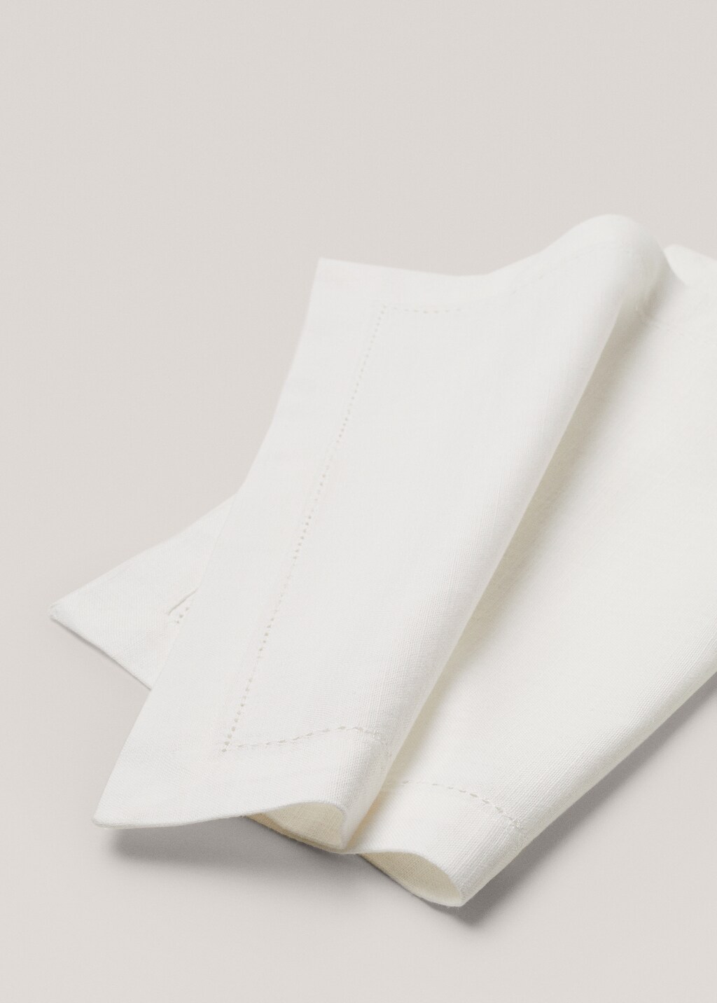 Single cotton hemstitch - Off White