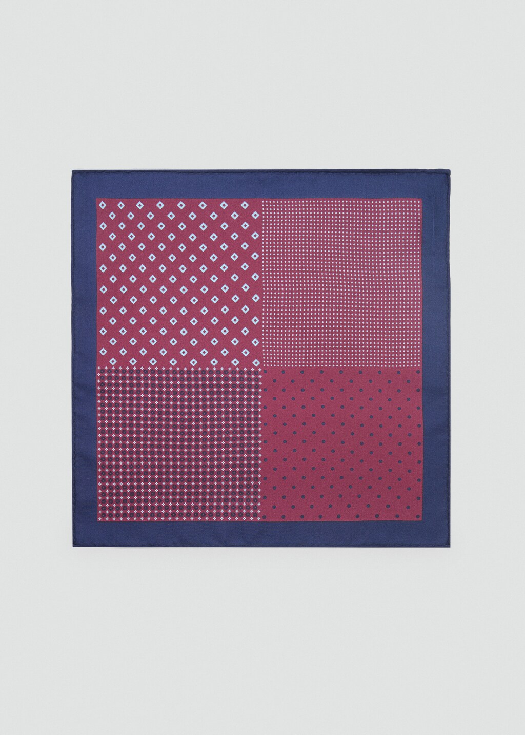 100% silk pocket square - Burgundy