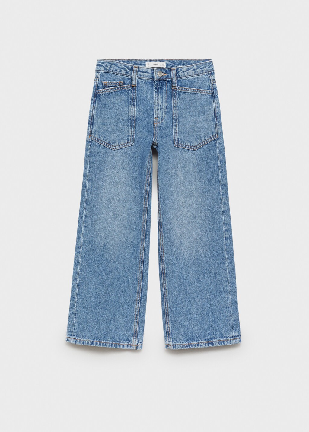 High-rise wideleg jeans - Medium Blue