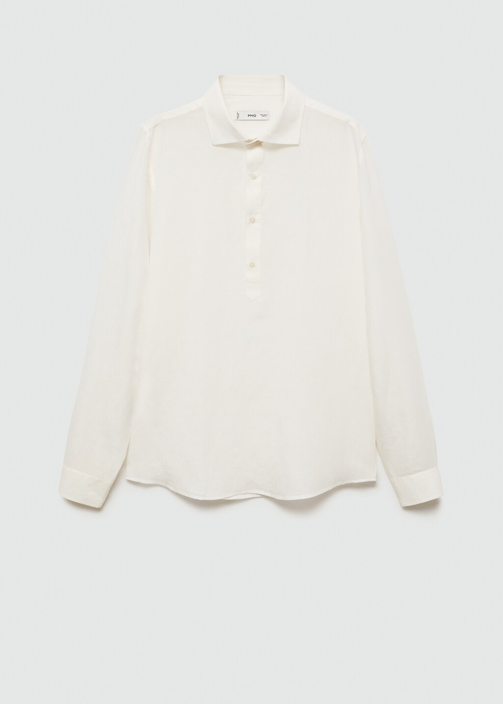 Relaxed-fit Tencel™ linen shirt - Off White