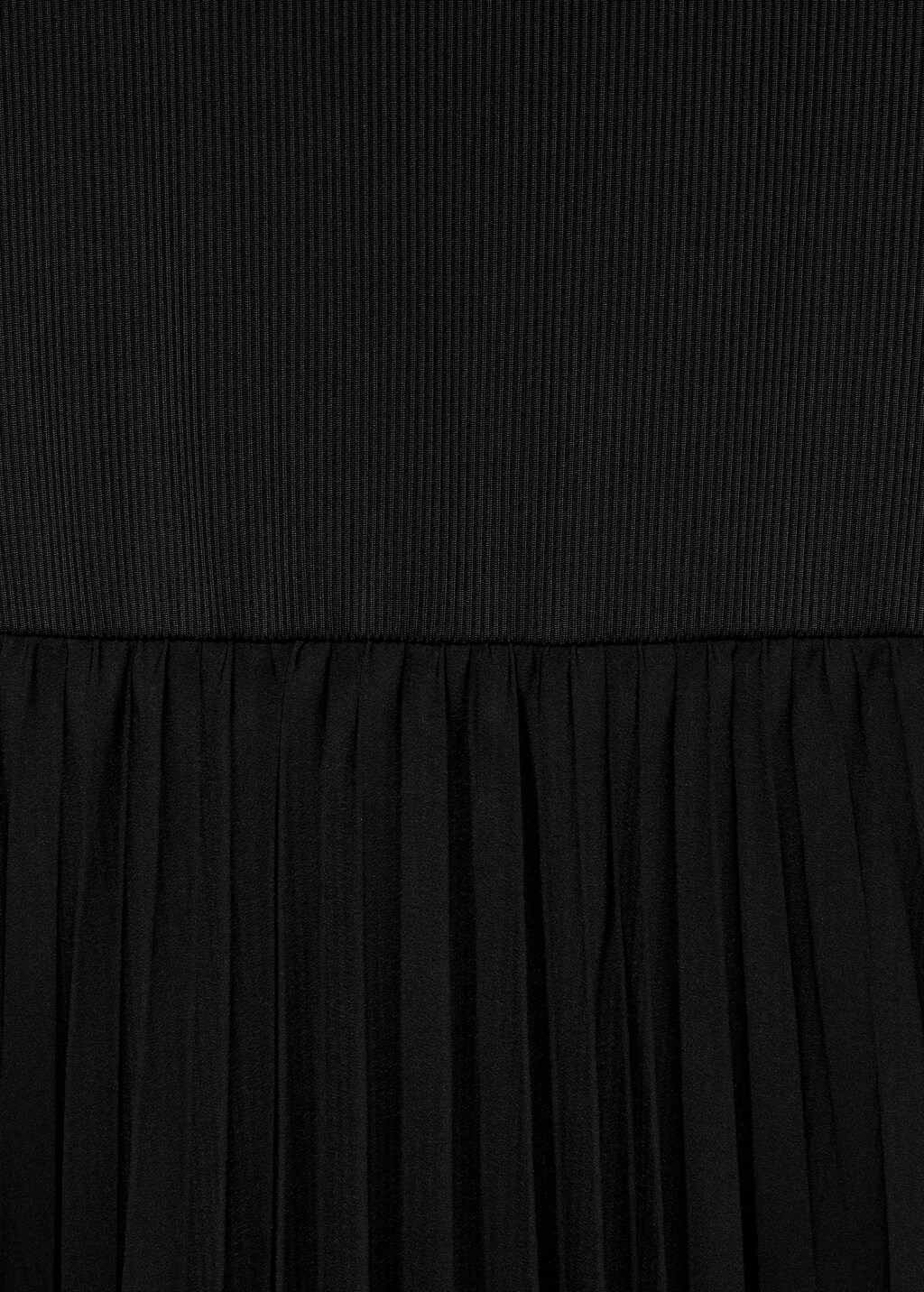 Pleated midi dress - Black