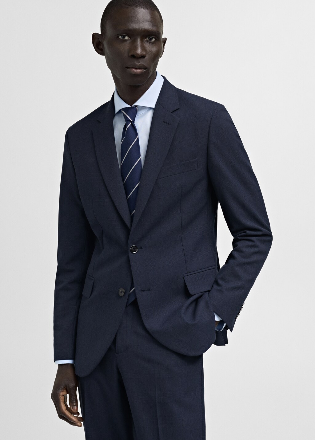 Milan slim-fit suit jacket - Grey