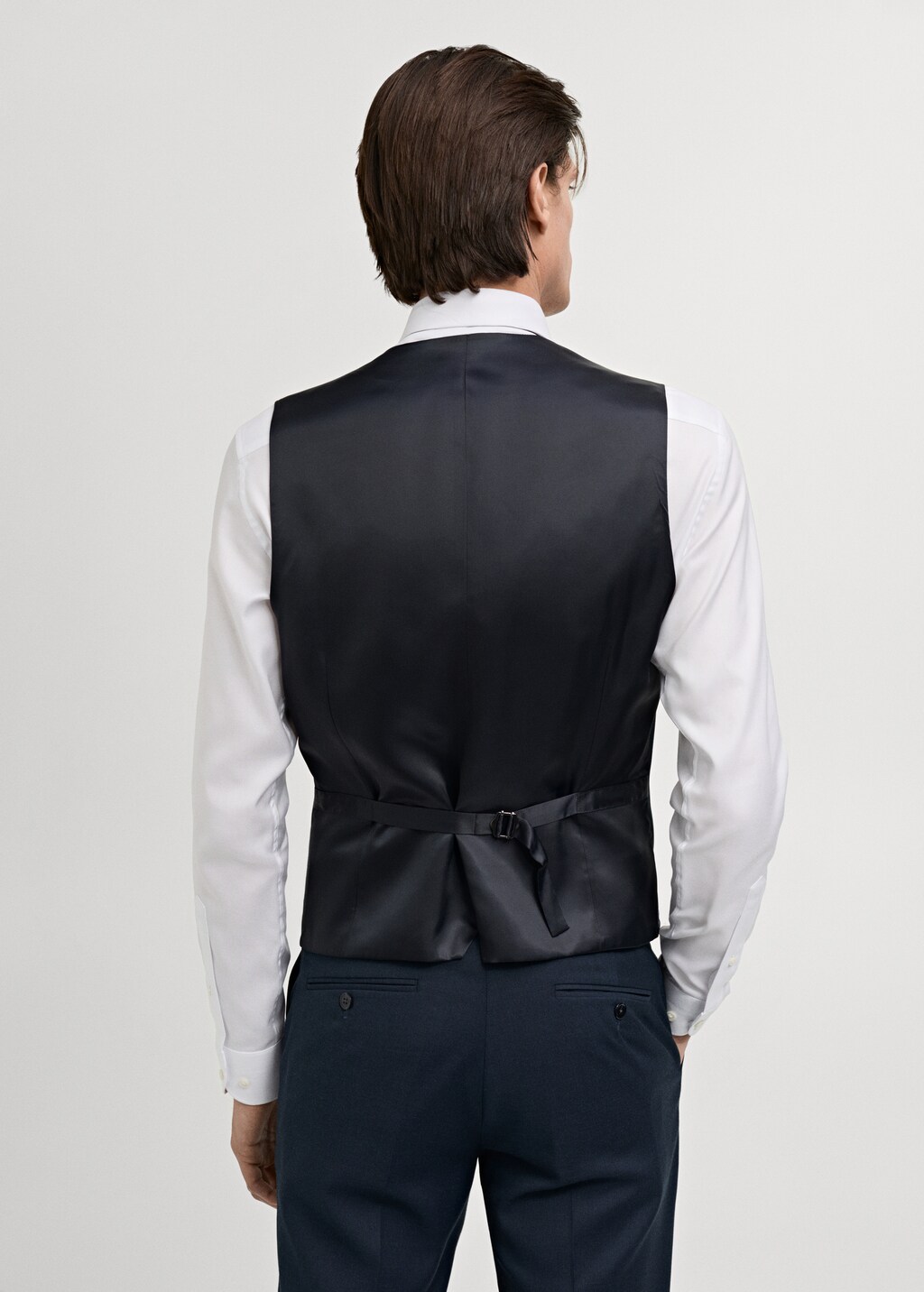 Slim-fit suit waistcoat - Dark Navy