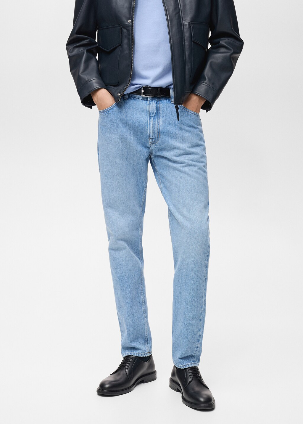 Tapered-fit jeans - Medium Blue